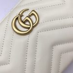 Replica Gucci Marmont Matelasse Wallet On Chain White - 1:1 premium replica handbag