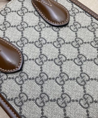 Replica Gucci Ophidia Mini Tote Bag Beige - best quality fake designer bag