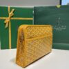 Fake Goyard Jouvence Toiletry Bag Yellow - elite factory replica handbag