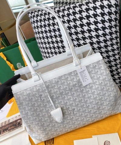 Fake Goyard Bellechasse White - high-quality designer bag dupe