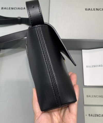 Fake Balenciaga Hourglass Mini Black - elite factory replica handbag
