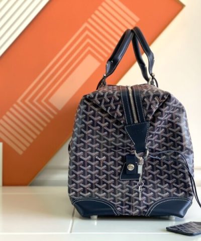 Fake Goyard Bowling 45 Dark Blue - high-end replica designer purse