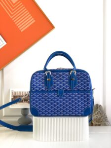 Fake Goyard Ambassade Briefcase Blue - best quality fake designer bag