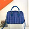 Fake Goyard Ambassade Briefcase Blue - best quality fake designer bag