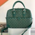 Replika aktówki Goyard Ambassade w kolorze zielonym - 1:1 replika torebki premium