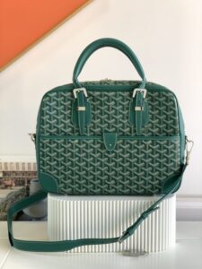 Replica Goyard Ambassade Briefcase Green - 1:1 premium replica handbag