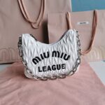Replica Miu Miu Matelassé League White - high-end replica designer purse