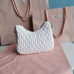 Replica Miu Miu Matelassé League White - high-end replica designer purse