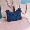 Fake Miu Miu Matelassé Denim Blue - elite factory replica handbag