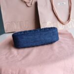 Replica Miu Miu Matelassé Denim Blue