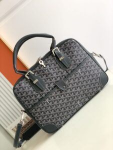 Fake Goyard Ambassade Briefcase Grey - best quality fake designer bag