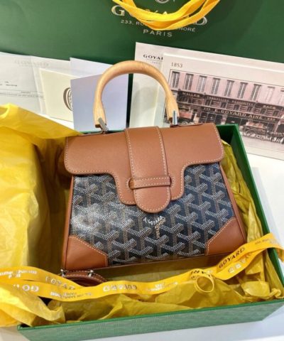 Replica Goyard Saigon Souple Mini Brown - designer handbag clone