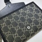 Replica Gucci Dionysus GG Chain Wallet Denim Black - 1:1 premium replica handbag
