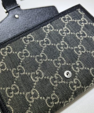 Replica Gucci Dionysus GG Chain Wallet Denim Black - 1:1 premium replica handbag