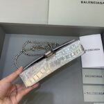 Replica Balenciaga Hourglass On Chain Silver - affordable luxury replica bag