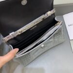 Replica Balenciaga Hourglass On Chain Silver - designer handbag clone