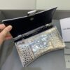 Replica Balenciaga Hourglass On Chain Silver - designer handbag clone