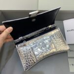 Replica Balenciaga Hourglass On Chain Silver - designer handbag clone