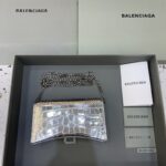 Replica Balenciaga Hourglass On Chain Silver - high-end replica designer purse