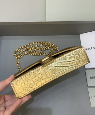 Replica Balenciaga Hourglass On Chain Gold - best quality fake designer bag