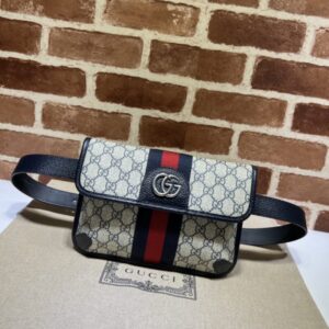 Fake Gucci Ophidia GG Small Waist Blue - high-end replica designer purse