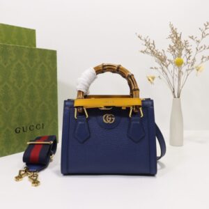 Replica Gucci Diana Small Tote Blue - high-end replica designer purse