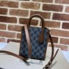 Fake Gucci Ophidia Mini Tote Bag Blue Denim - designer handbag clone