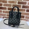Fake Gucci Ophidia Mini Tote Bag Black Denim - best quality fake designer bag