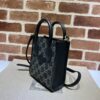 Fake Gucci Ophidia Mini Tote Bag Black Denim - best quality fake designer bag