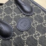 Replica Gucci Ophidia Mini Tote Bag Black Denim