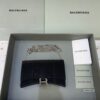 Replica Balenciaga Hourglass On Chain Shine Black - 1:1 premium replica handbag