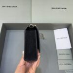 Replica Balenciaga Hourglass On Chain Shine Black - affordable luxury replica bag