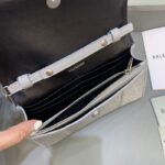 Replica Balenciaga Hourglass On Chain Shine Silver - top-grade luxury bag dupe