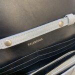 Replica Balenciaga Hourglass On Chain Shine Silver - 1:1 premium replica handbag