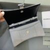 Replica Balenciaga Hourglass On Chain Shine Silver - 1:1 premium replica handbag