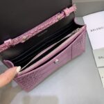 Replica Balenciaga Hourglass On Chain Shine Purple - affordable luxury replica bag