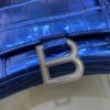 Fake Balenciaga Hourglass On Chain Blue - premium superclone handbag