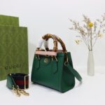 Replica Gucci Diana Small Tote Green - designer handbag clone