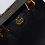 Replica Gucci Diana Small Tote Black - premium superclone handbag