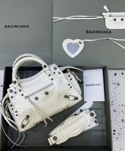 Replica Balenciaga  Le City White - affordable designer bags