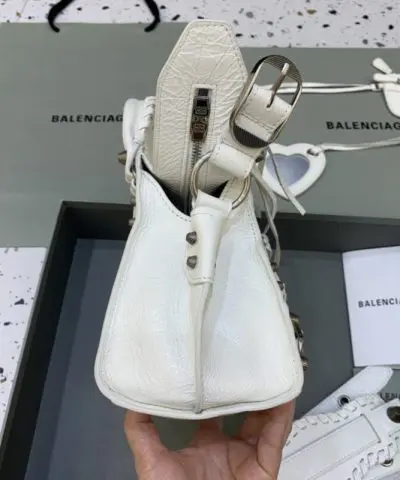 Fake Balenciaga Le City White - elite factory replica handbag