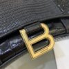 Fake Balenciaga Hourglass On Chain Black - 1:1 premium replica handbag