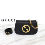 Replika Gucci Blondie Leather Black - torebka premium superclone