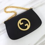 Replica Gucci Blondie Leather Black - premium superclone handbag