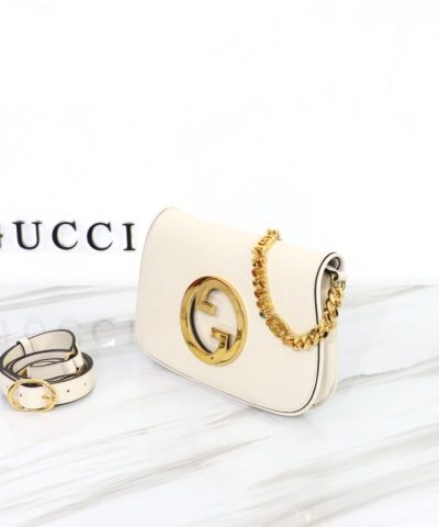 Fake Gucci Blondie Leather White - affordable luxury replica bag