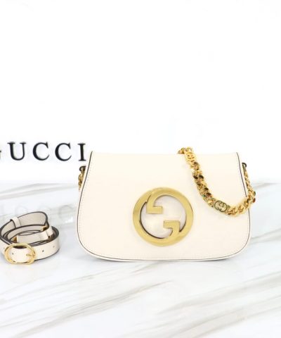 Fake Gucci Blondie Leather White - elite factory replica handbag