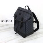 Réplica de mochila Gucci con doble G entrelazada negra - réplica de bolso de fábrica Elite