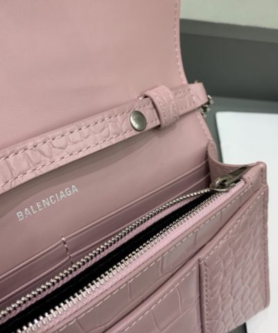 Replica Balenciaga Hourglass On Chain Pink - designer handbag clone