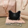 Fake Miu Miu Matelassé Crystal Black - top-grade luxury bag dupe