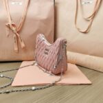 Replica Miu Miu Matelassé Crystal Pink - designer handbag clone